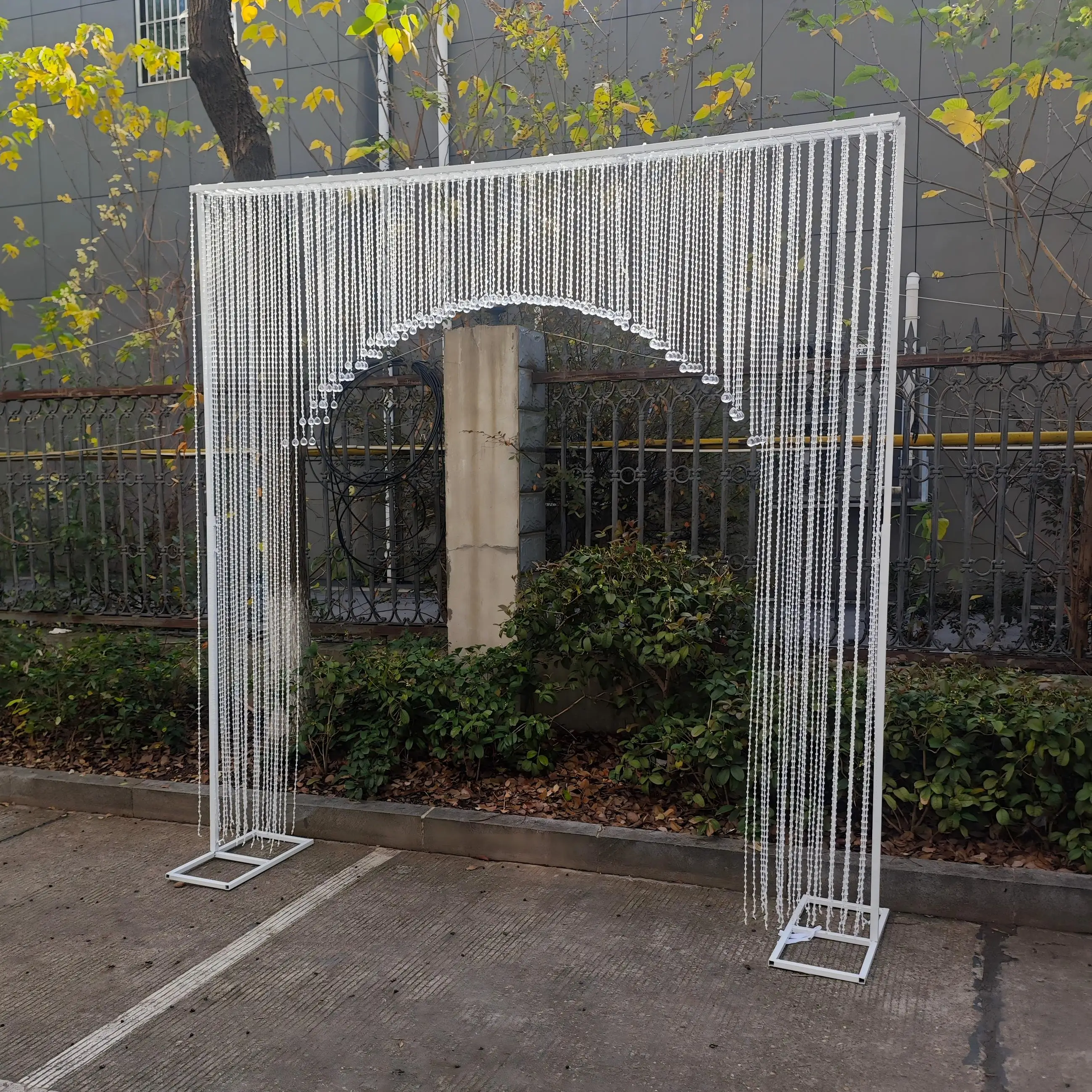 Свадебная арка для занавесок из бисера, акриловый хрустальный фон для дверного проема для церемонии, сценического зала, двери, потолка, украшение, арка, реквизит
Свадебная арка для занавесок из бисера, акриловый хрустальный фон для дверного проема для церемонии, сценического зала, двери, потолка, украшение, арка, реквизит