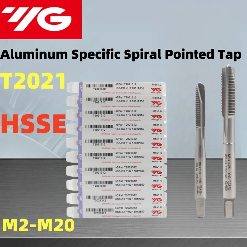 1PCS Korea YG JIS HSSE T2021 Spiral Pointed Tap Metric M2M3M4M5M6M8M10M12M16-M20 Machine Tap Screw Special for Aluminum specific
1PCS Korea YG JIS HSSE T2021 Spiral Pointed Tap Metric M2M3M4M5M6M8M10M12M16-M20 Machine Tap Screw Special for Aluminum specific