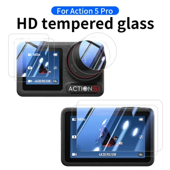 For DJI Action 5 Pro Tempered Glass Film Lens Film Film Screen Protector for Action 5 Pro Camera Accessories