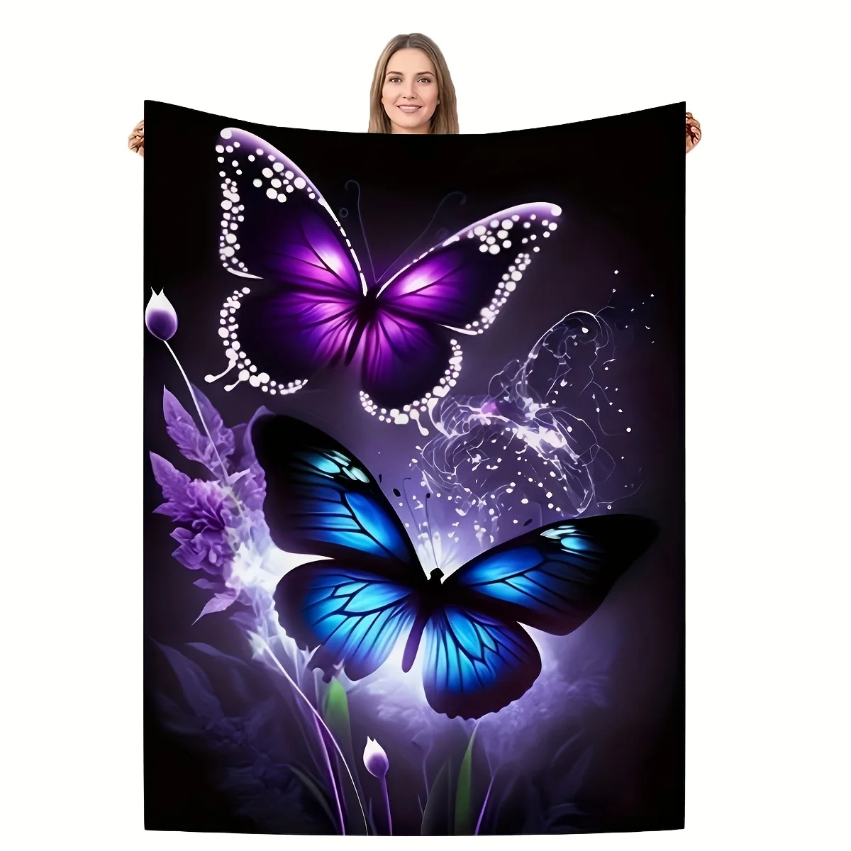 Enchanted Garden Flannel Throw Blanket Soft Butterfly Light Design All Season Cozy Comfort for Magical Decor Gift
Enchanted Garden Flannel Throw Blanket Soft Butterfly Light Design All Season Cozy Comfort for Magical Decor Gift