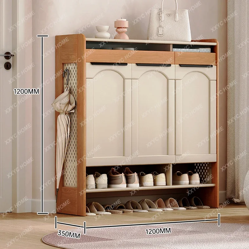 Solid wood shoe cabinet, large-capacity indoor entrance door, entrance cabinet, outer corridor corridor shoe cabinet
Solid wood shoe cabinet, large-capacity indoor entrance door, entrance cabinet, outer corridor corridor shoe cabinet