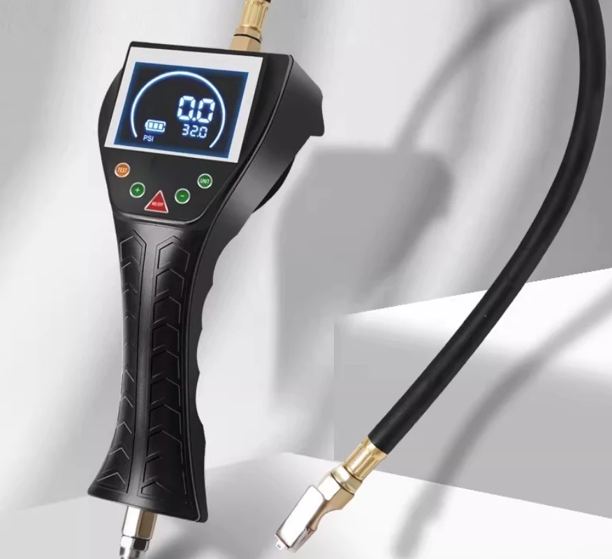 Digital Tyre Pressure Gauge Rechargeable Automatic Tire Inflator Fully Hand-Held Inflation Gun Air Gauge Handheld TB-902
Digital Tyre Pressure Gauge Rechargeable Automatic Tire Inflator Fully Hand-Held Inflation Gun Air Gauge Handheld TB-902