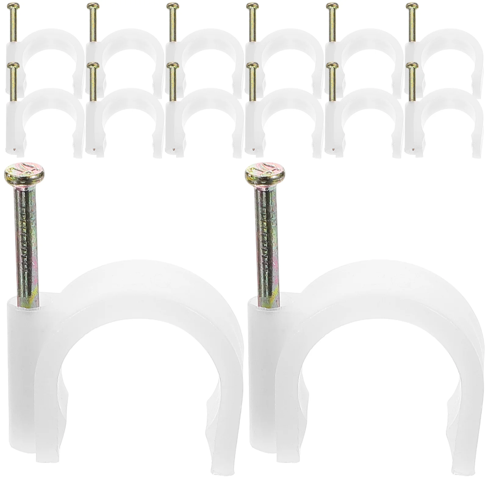50 Pcs Steel Nail Tube Cable Wire Clips Pipe Card Staples with Clamp Quick Release
50 Pcs Steel Nail Tube Cable Wire Clips Pipe Card Staples with Clamp Quick Release