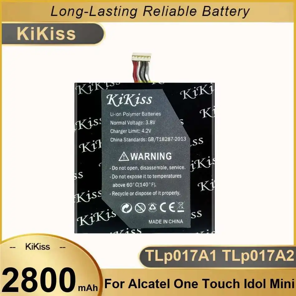 Аккумулятор для мобильного телефона TLp017A1 TLp017A2 2800 мАч для Alcatel One Touch Idol Mini OT-6012A OT-6012E OT-6012W OT 6012A 6012E 6012W
Аккумулятор для мобильного телефона TLp017A1 TLp017A2 2800 мАч для Alcatel One Touch Idol Mini OT-6012A OT-6012E OT-6012W OT 6012A 6012E 6012W