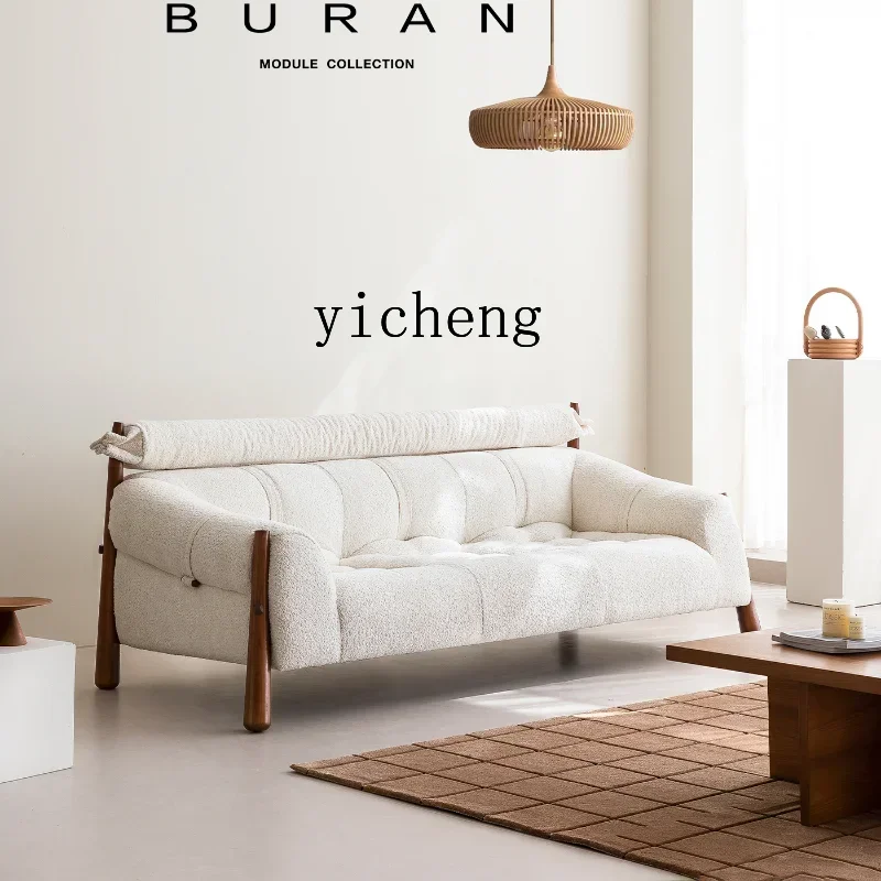 Mid-Ancient Cream Style Solid Wood Fabric Creative Straight Row High Backrest Retro Ash Three-Seat Sofa
Mid-Ancient Cream Style Solid Wood Fabric Creative Straight Row High Backrest Retro Ash Three-Seat Sofa