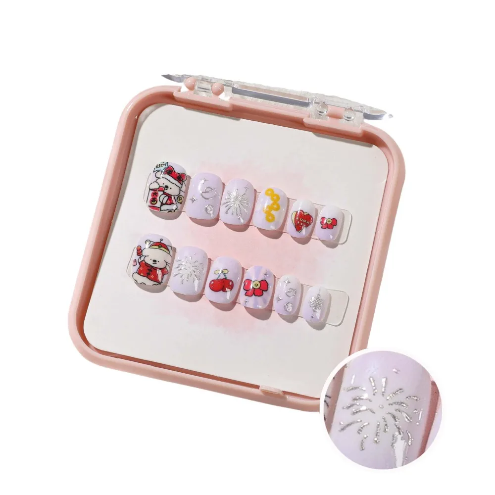 Gilded Cat Eyes Children False Nails Bowknot Short Square Shaped Kids Cartoon Fake Nails Press on Nails
Gilded Cat Eyes Children False Nails Bowknot Short Square Shaped Kids Cartoon Fake Nails Press on Nails