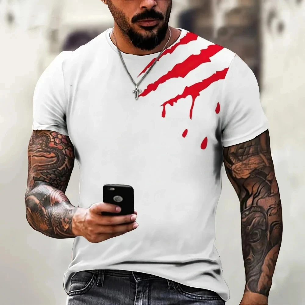 Classic Men's T-Shirt with Paw Print Summer Short Sleeve Fashion Round Neck Loose Tees Outdoor Casual Comfortable Men's Clothing
Classic Men's T-Shirt with Paw Print Summer Short Sleeve Fashion Round Neck Loose Tees Outdoor Casual Comfortable Men's Clothing
