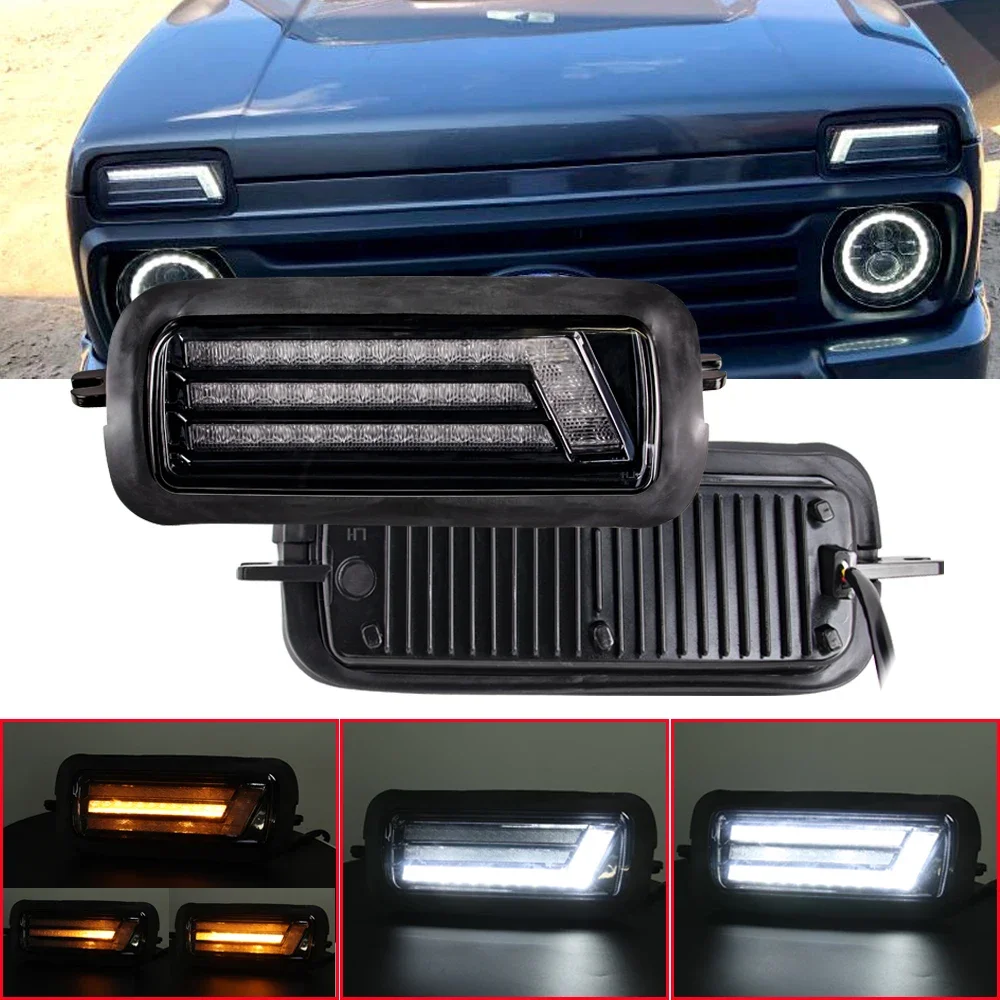 Pop For Lada Niva 4X4 1995 LED DRL Lights For Niva 4x4 With Daytime Running Lights LED Brake Signal For LADA NIVA Accessories
Pop For Lada Niva 4X4 1995 LED DRL Lights For Niva 4x4 With Daytime Running Lights LED Brake Signal For LADA NIVA Accessories