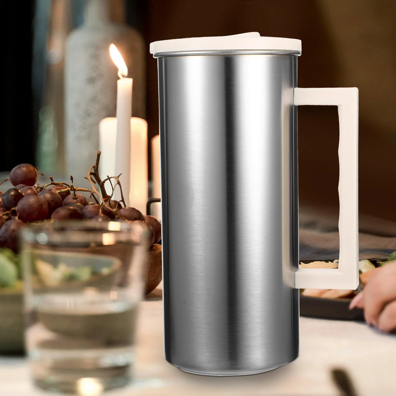 Stainless Steel Cold Water Jug Plastic Lid Pitcher for Home Office Beverage Juice Ice Tea Milk Coffee Cold Water Pitcher
Stainless Steel Cold Water Jug Plastic Lid Pitcher for Home Office Beverage Juice Ice Tea Milk Coffee Cold Water Pitcher