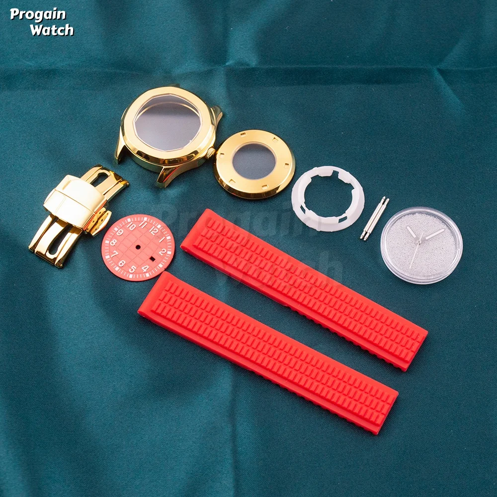NH05 Stainless Steel Watchcase Gold Women Watch Case for AQUANAUT Nautilus Case Strap Dial Hands Rubber Strap for NH05 Movement
NH05 Stainless Steel Watchcase Gold Women Watch Case for AQUANAUT Nautilus Case Strap Dial Hands Rubber Strap for NH05 Movement
