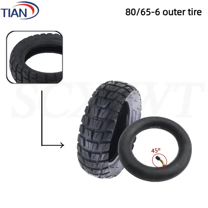 80/65-6 tires suitable for Kugoo/Pro Balance electric scooter 10 inch wear-resistant inner and outer tire accessories
80/65-6 tires suitable for Kugoo/Pro Balance electric scooter 10 inch wear-resistant inner and outer tire accessories