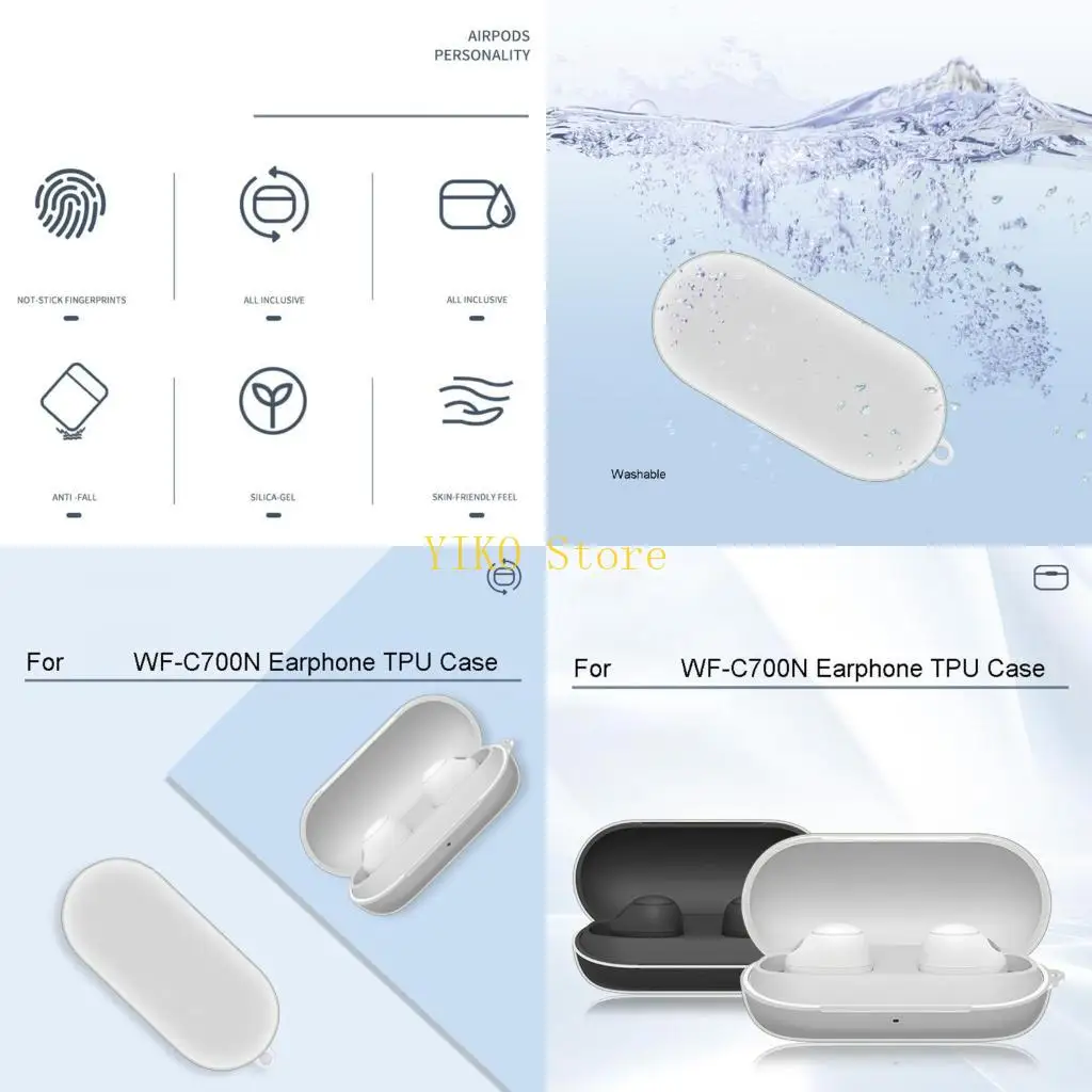 K32C For WF-C700N Headphone Washable-Shell Antidust Housing Sleeve Non-slip Case
K32C For WF-C700N Headphone Washable-Shell Antidust Housing Sleeve Non-slip Case