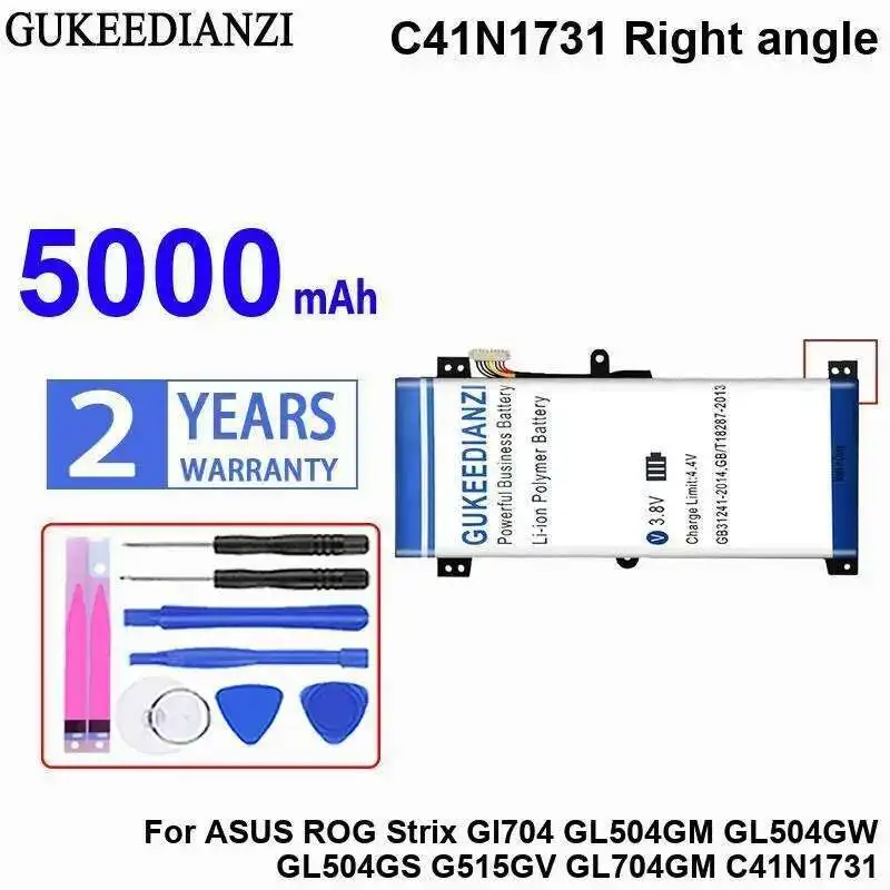 Safe Laptop Battery For Asus Rog Strix Gl704 GL504GM GL504GW GL504GS G515GV GL704GM C41N1731 Right Angle 5000Mah
Safe Laptop Battery For Asus Rog Strix Gl704 GL504GM GL504GW GL504GS G515GV GL704GM C41N1731 Right Angle 5000Mah