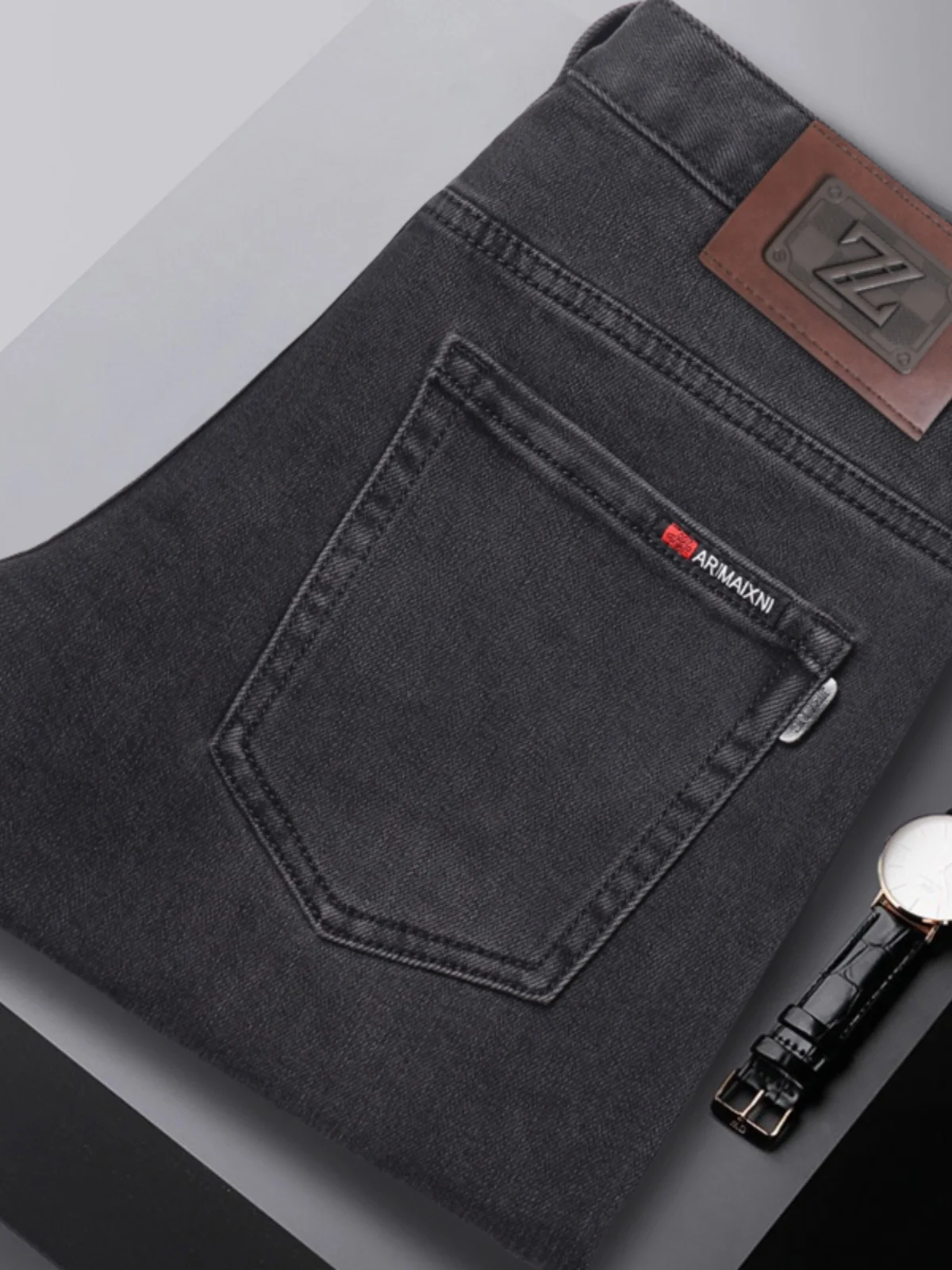Spring New Sle Men's Slim Fit Straight Leg Jeans Elastic Luxury Nana ey High End Versatile Trendy Pants Casual Denim
Spring New Sle Men's Slim Fit Straight Leg Jeans Elastic Luxury Nana ey High End Versatile Trendy Pants Casual Denim