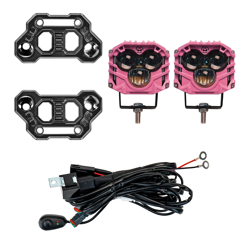 CHUANGYING 2.5inch Three-Eye 30W Spotlight 5400LM with JL A-Pillar Windshield Hinge Mounting Brackets Wiring Harness Kit
CHUANGYING 2.5inch Three-Eye 30W Spotlight 5400LM with JL A-Pillar Windshield Hinge Mounting Brackets Wiring Harness Kit