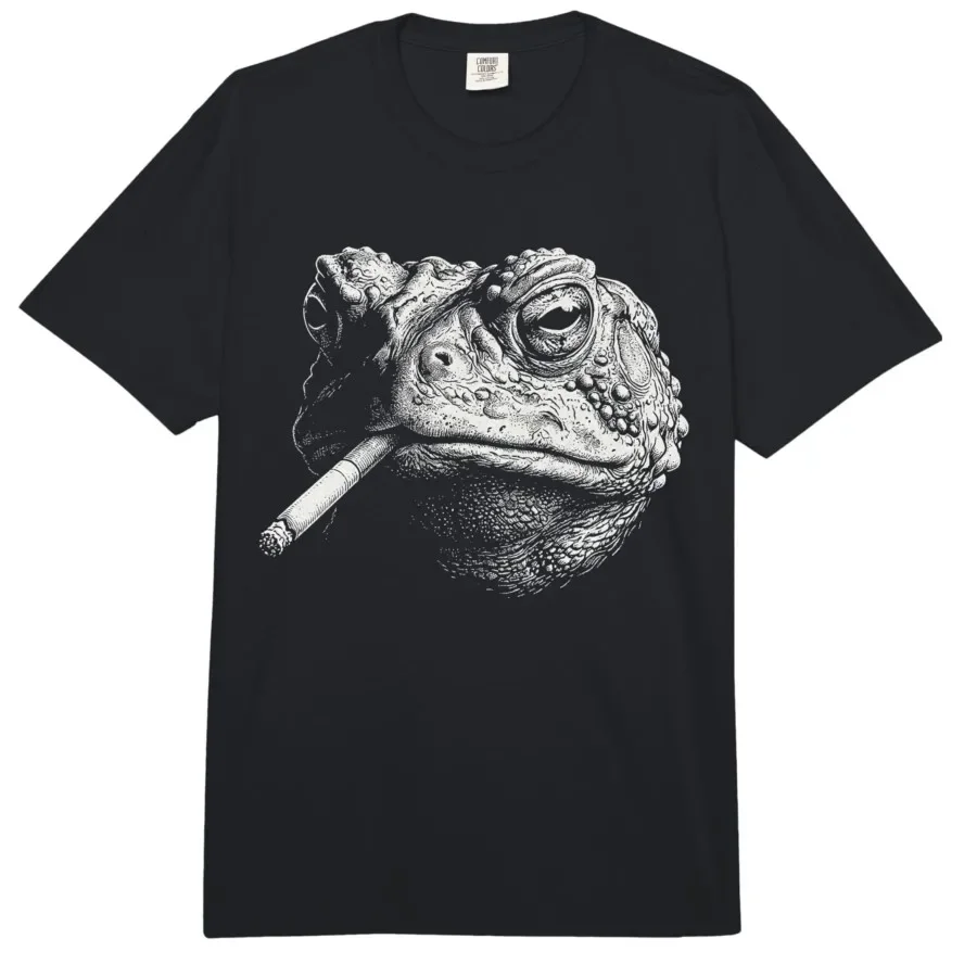 Frog Toad Smoking Cigarette Vintage Frog Toad Funny Meme T-shirt For Men Women 100% Cotton T Shirts Short Sleeve Tops 0424-1
Frog Toad Smoking Cigarette Vintage Frog Toad Funny Meme T-shirt For Men Women 100% Cotton T Shirts Short Sleeve Tops 0424-1