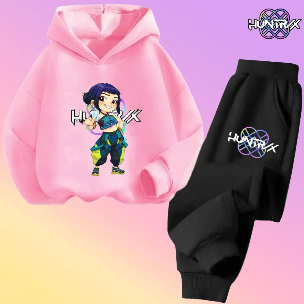 Осенне-зимняя детская толстовка KPop Demon Hunters, одежда для отдыха, верхняя одежда, комплект из толстовки + брюк, подарок для мальчиков и девочек 3-12 лет
Осенне-зимняя детская толстовка KPop Demon Hunters, одежда для отдыха, верхняя одежда, комплект из толстовки + брюк, подарок для мальчиков и девочек 3-12 лет