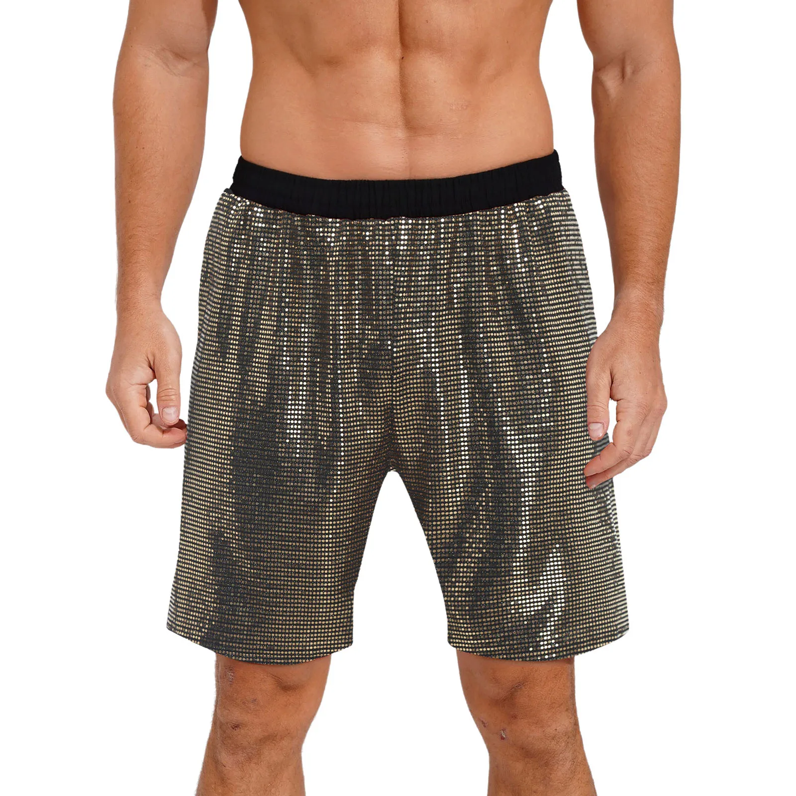 Men Casual Loose Home Wear Shorts Elastic Waistband Shiny Sequins Mid-half Shorts Summer Fashion Daily Shorts Bar Club Wear
Men Casual Loose Home Wear Shorts Elastic Waistband Shiny Sequins Mid-half Shorts Summer Fashion Daily Shorts Bar Club Wear
