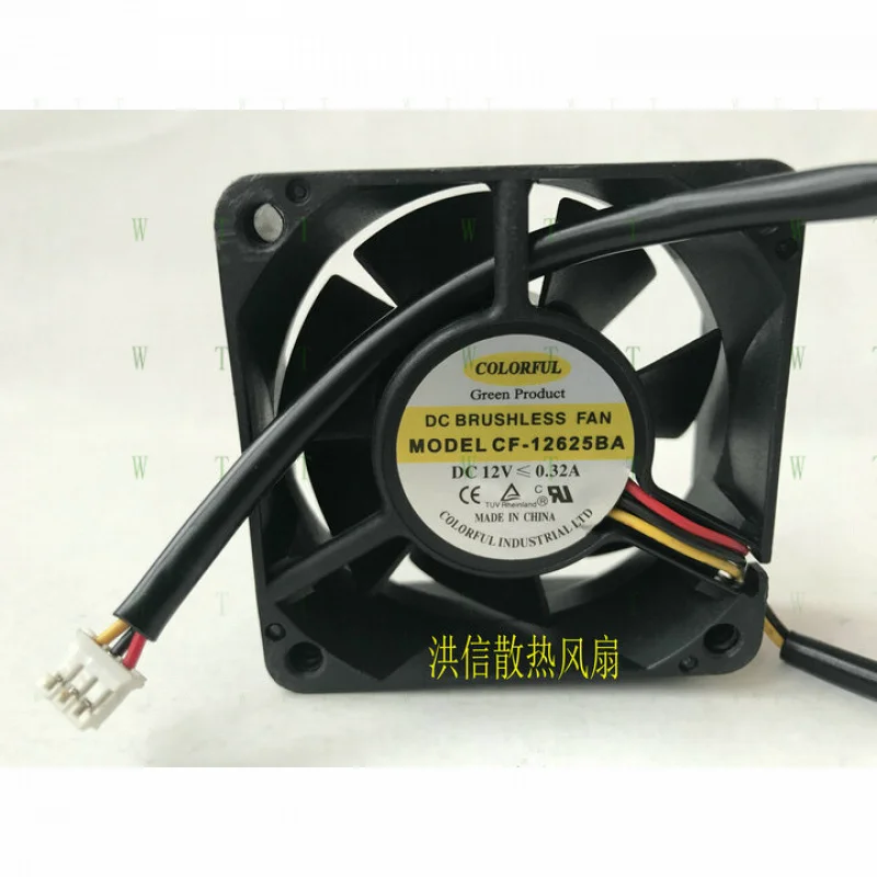 H 1 PCS COLORFUL Fan CF-12625BA DC12V 0.32A 6025 6CM 2 Pin Double ball fan
H 1 PCS COLORFUL Fan CF-12625BA DC12V 0.32A 6025 6CM 2 Pin Double ball fan