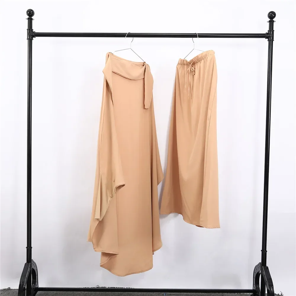 2 Piece Hooded Muslim Women Hijab Dress Prayer Garment Abaya Khimar Ramadan Skirt Sets Islam Burqa Arabic Robe Djellaba Jalabiya
2 Piece Hooded Muslim Women Hijab Dress Prayer Garment Abaya Khimar Ramadan Skirt Sets Islam Burqa Arabic Robe Djellaba Jalabiya