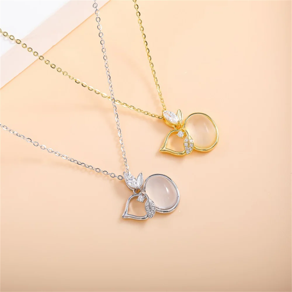 Korean version S925 silver new gourd necklace pendant does not fade, light luxury and high-end women's collarbone chain jewelry
Korean version S925 silver new gourd necklace pendant does not fade, light luxury and high-end women's collarbone chain jewelry