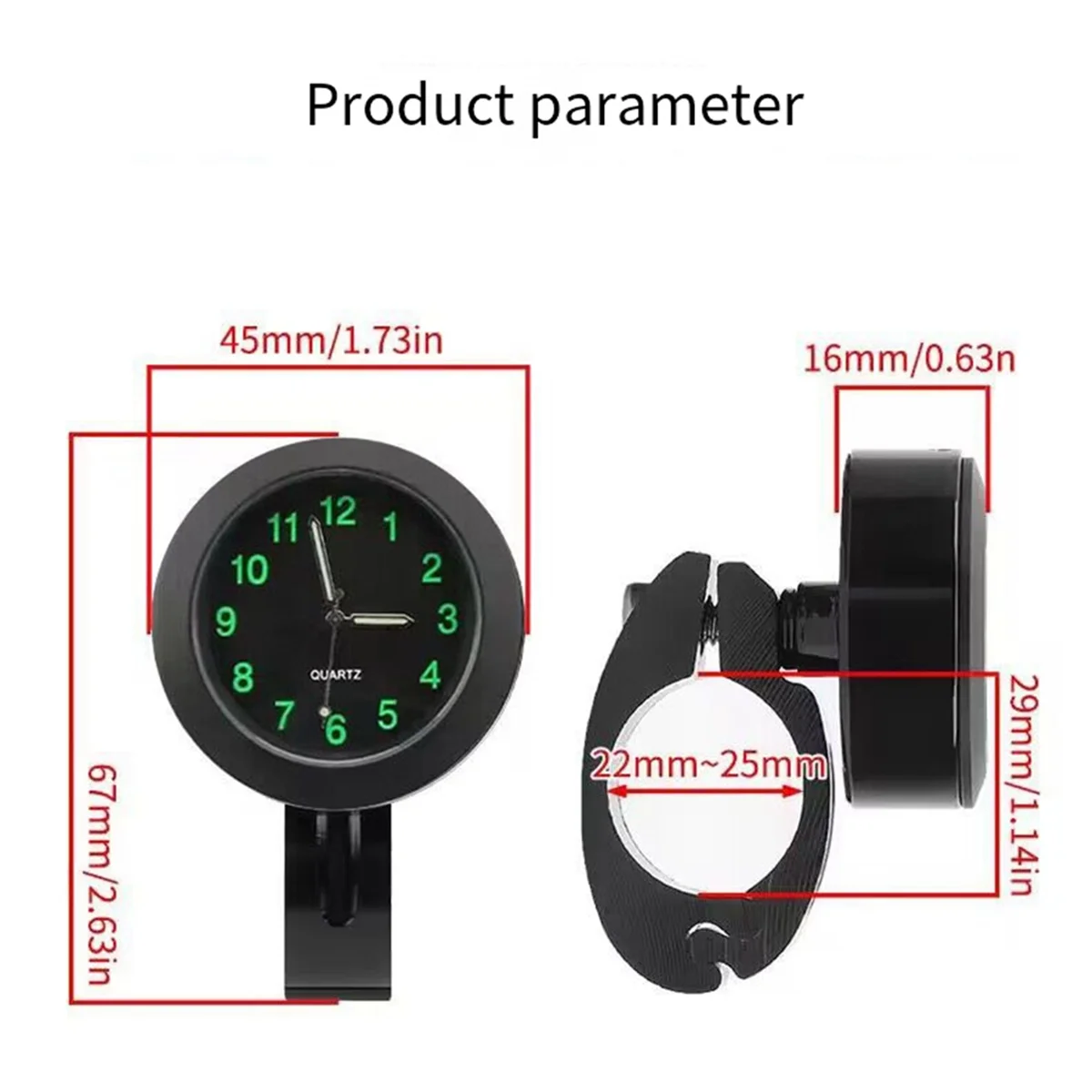 #18O Motorbikes Accessories,Motorcycle Universal 7/8 Inch Handlebar Watch Clock Gold,Gold
#18O Motorbikes Accessories,Motorcycle Universal 7/8 Inch Handlebar Watch Clock Gold,Gold