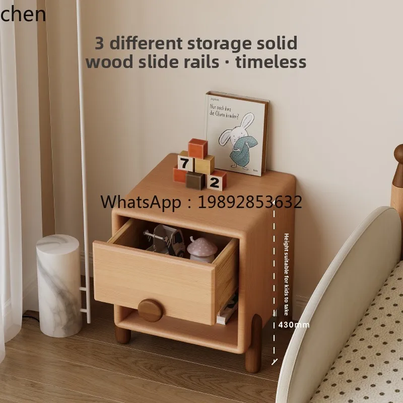 Solid Wood Children's Bedside Table Natural Beech Small Modern Simple
Solid Wood Children's Bedside Table Natural Beech Small Modern Simple