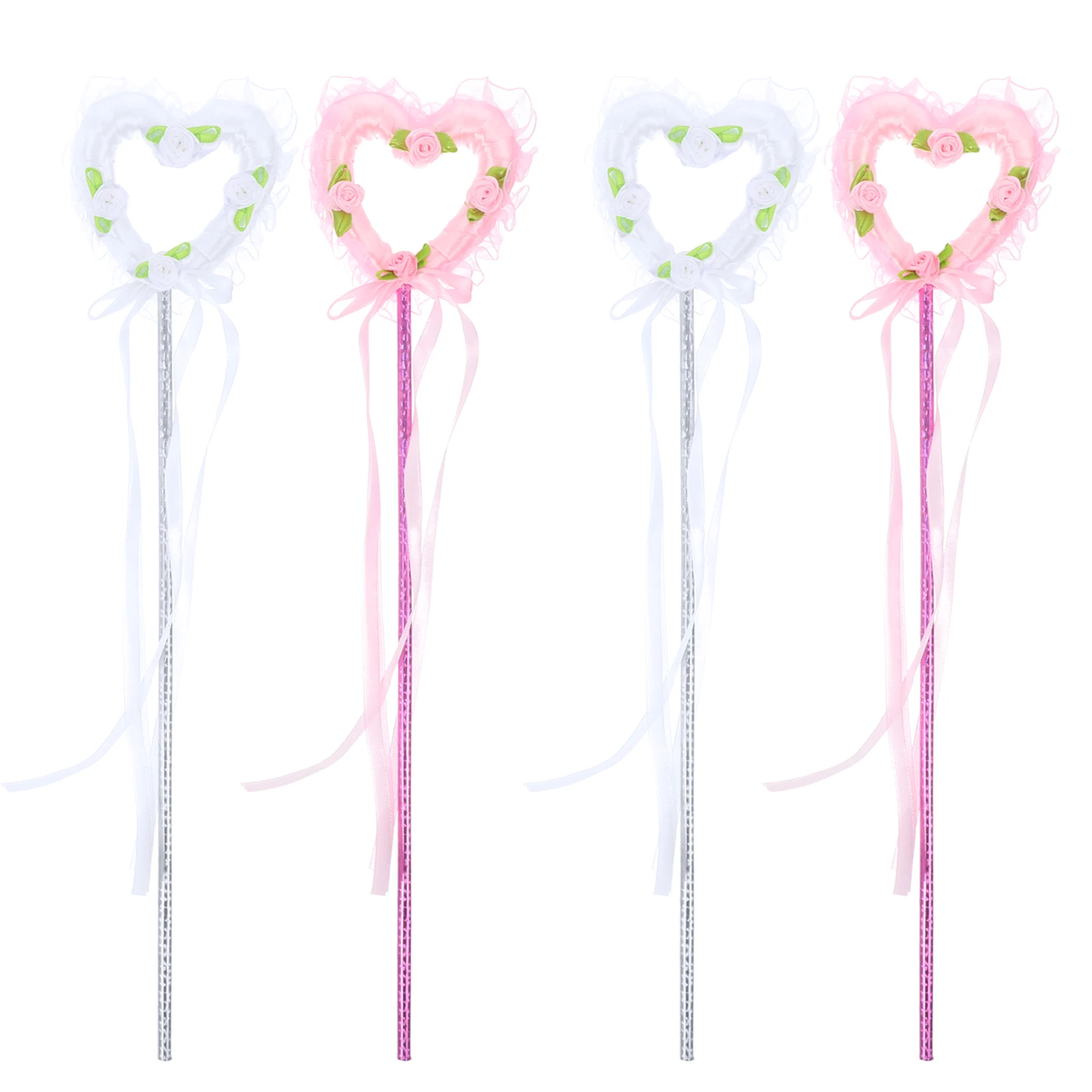 4 Pcs Princess Toys Fairy Stick Dress up Wands Heart-shaped Fairies Girls Stage Performance Child
4 Pcs Princess Toys Fairy Stick Dress up Wands Heart-shaped Fairies Girls Stage Performance Child