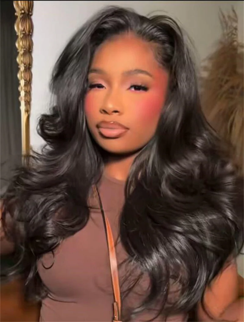 Long Natural Black Soft Glueless 26Inch 180Density Body Wave Lace Front Wig For Women With Baby Hair Synthetic Preplucked Daily
Long Natural Black Soft Glueless 26Inch 180Density Body Wave Lace Front Wig For Women With Baby Hair Synthetic Preplucked Daily