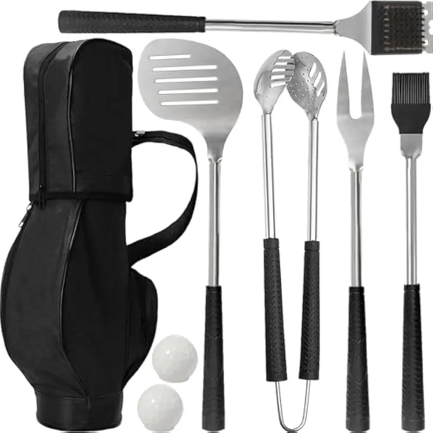 8pcs Golf BBQ Grill Accessories Set, Funny Gifts for Men, Dad, Golfers - Unique Camping Gadgets & Stocking Stuffers
8pcs Golf BBQ Grill Accessories Set, Funny Gifts for Men, Dad, Golfers - Unique Camping Gadgets & Stocking Stuffers