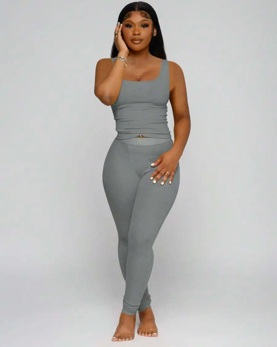 OFFBRACE Casual Workout Sets Two Piece Outfits For Women Ribbed Crop Tank Top High Waist Yoga Leggings Active Wear
OFFBRACE Casual Workout Sets Two Piece Outfits For Women Ribbed Crop Tank Top High Waist Yoga Leggings Active Wear