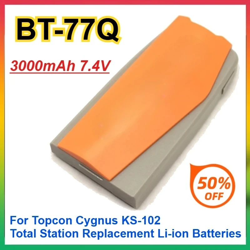 3000mAh BT-77Q Rechargeable Battery 7.4V 3000mAh For Topcon Cygnus KS-102 Total Station Replacement Li-ion Batteries
3000mAh BT-77Q Rechargeable Battery 7.4V 3000mAh For Topcon Cygnus KS-102 Total Station Replacement Li-ion Batteries
