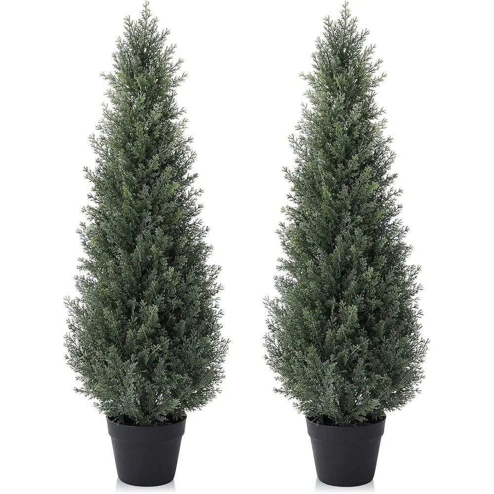 Set of 2 Outdoor Artificial Evergreen Cypress Trees for Home Porch Decoration
Set of 2 Outdoor Artificial Evergreen Cypress Trees for Home Porch Decoration