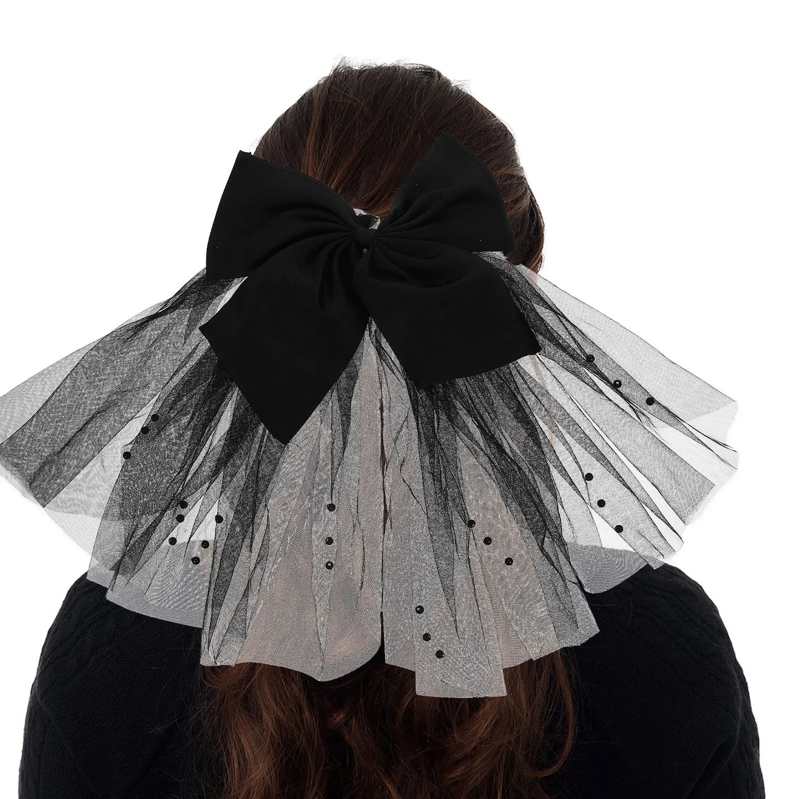 Butterfly Knot Bridal Veil Hair Clip Short Black Wedding Accessory For Bride Bachelorette Party Headband Veil Bridal
Butterfly Knot Bridal Veil Hair Clip Short Black Wedding Accessory For Bride Bachelorette Party Headband Veil Bridal
