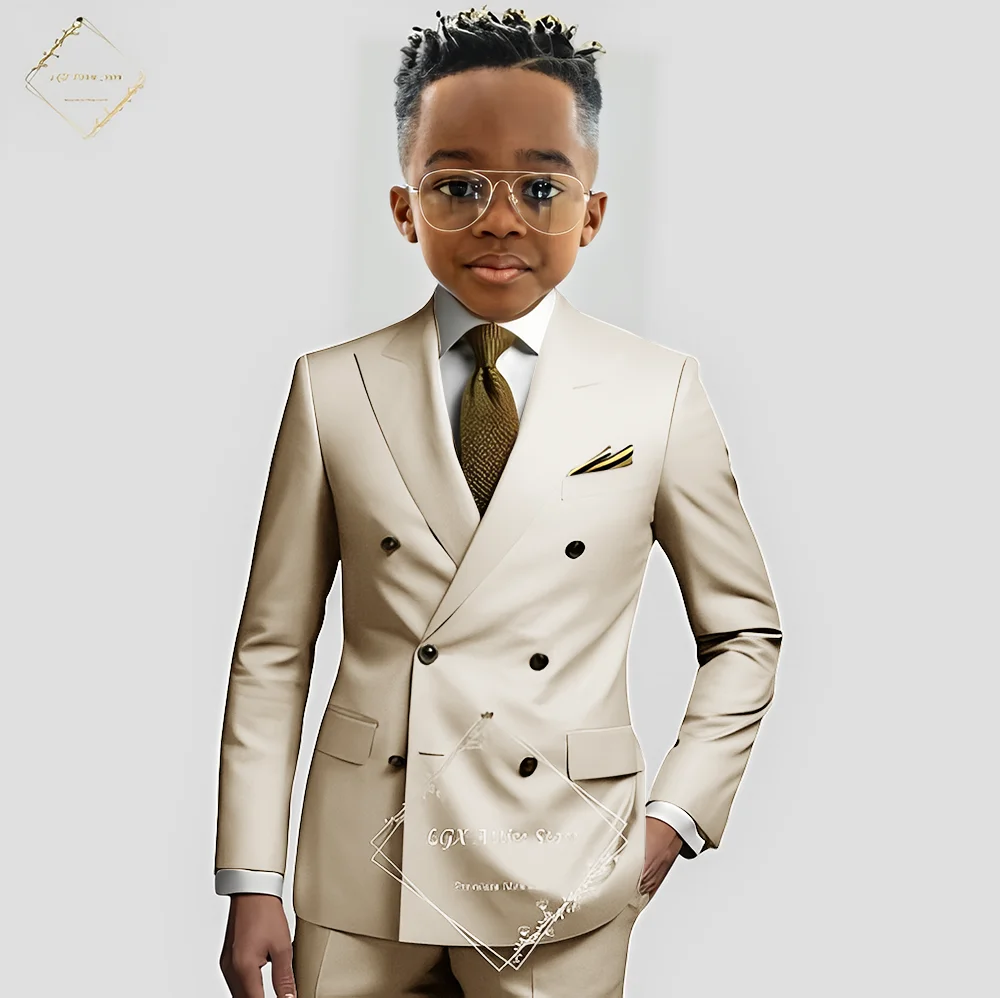 Formal Boys Suit Double Breasted Blazer Tuxedo For Wedding 2 Piece Suit Kids Jacket Pants Set 2-16 Years Old Boy Outfit
Formal Boys Suit Double Breasted Blazer Tuxedo For Wedding 2 Piece Suit Kids Jacket Pants Set 2-16 Years Old Boy Outfit