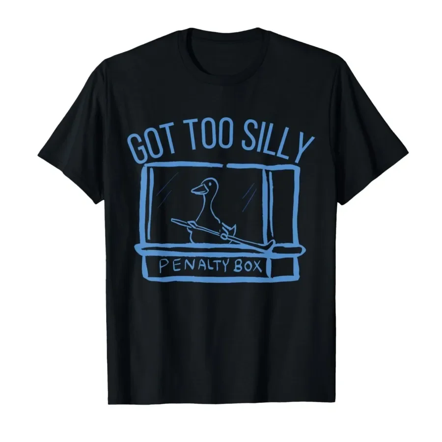 Hockey US Got Too Silly Penalty Box Silly Goose Meme T-shirt For Men Women 100% Cotton T Shirts Short Sleeve Tops 0403-1
Hockey US Got Too Silly Penalty Box Silly Goose Meme T-shirt For Men Women 100% Cotton T Shirts Short Sleeve Tops 0403-1