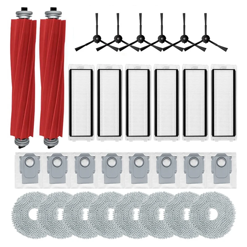 Аксессуары для робота-пылесоса Roborock Q Revo /P10, основная боковая щетка, фильтр НЕРА, насадка на швабру, мешок для пыли, запасные части для замены
Аксессуары для робота-пылесоса Roborock Q Revo /P10, основная боковая щетка, фильтр НЕРА, насадка на швабру, мешок для пыли, запасные части для замены