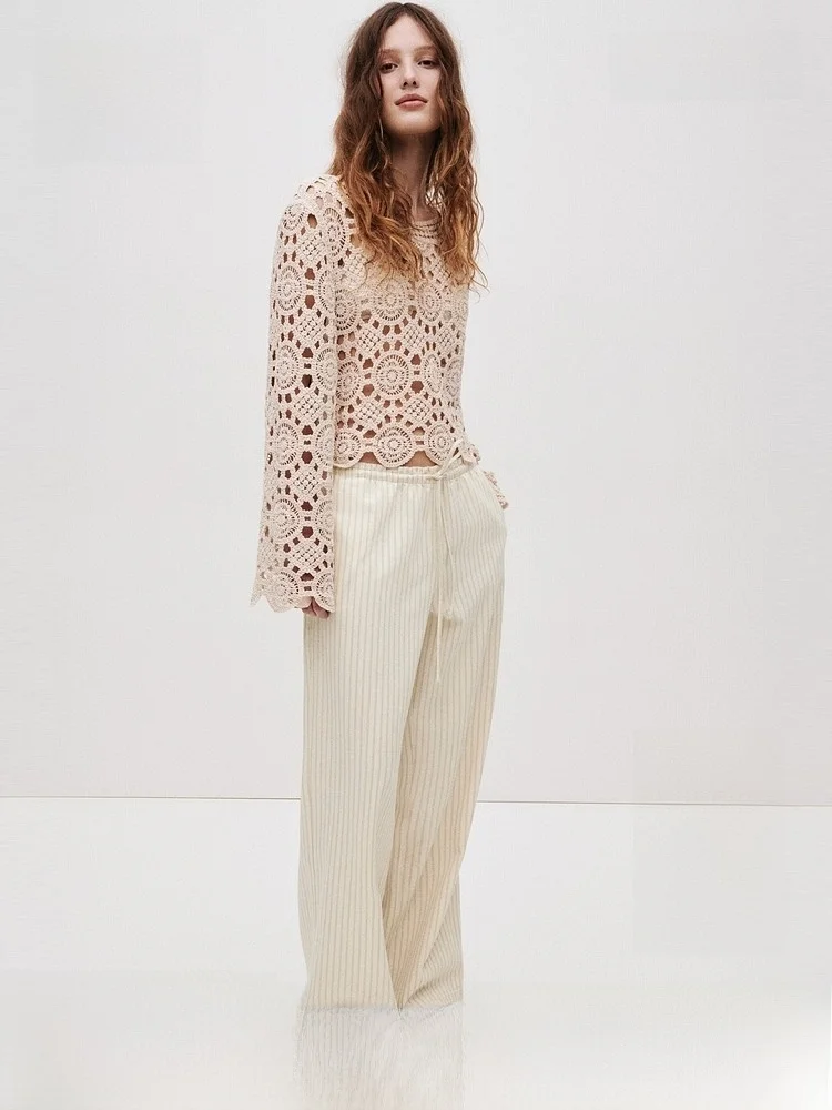 Fashionable Women's Jeans Loose Fit Elastic Waist Rasele Long Pants Cotton Lenzing Eco-Friendly Summer New Arrival H&M
Fashionable Women's Jeans Loose Fit Elastic Waist Rasele Long Pants Cotton Lenzing Eco-Friendly Summer New Arrival H&M