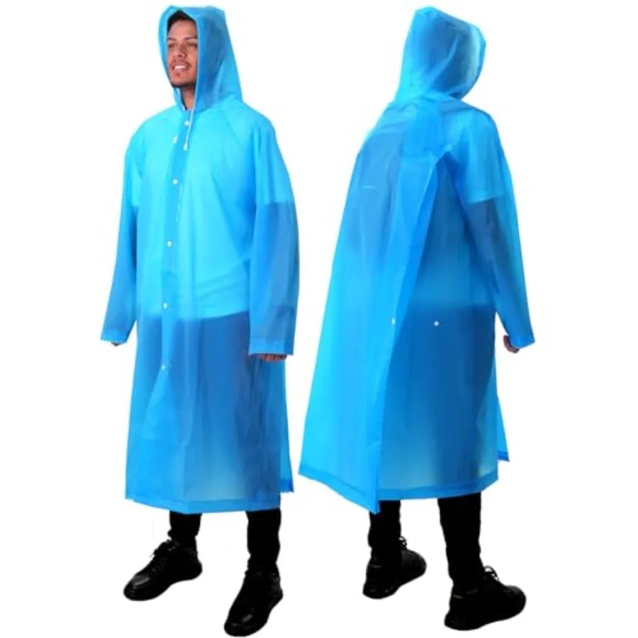 ANYOO 2-Pack Rain Ponchos for Adults Reusable Raincoats with Hooded and Drawstring Emergency for Men Women
ANYOO 2-Pack Rain Ponchos for Adults Reusable Raincoats with Hooded and Drawstring Emergency for Men Women