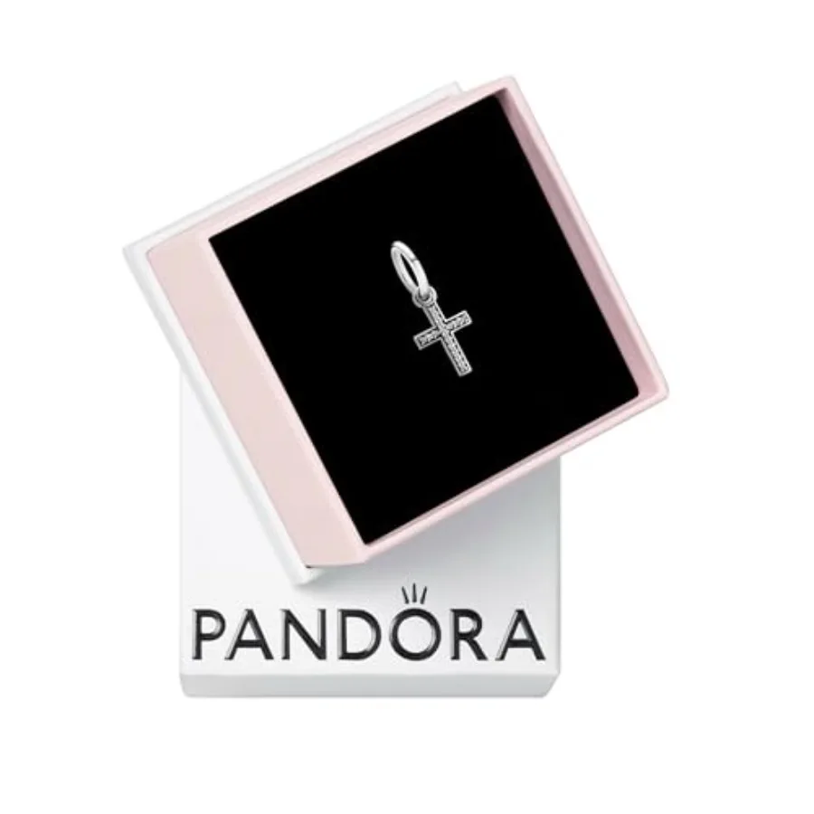 Sparkling Cross Dangle Charm - Faith Symbol Design with Cubic Zirconia Stones - Hand-Finished - Jewelry for Her with Gift Box -
Sparkling Cross Dangle Charm - Faith Symbol Design with Cubic Zirconia Stones - Hand-Finished - Jewelry for Her with Gift Box -