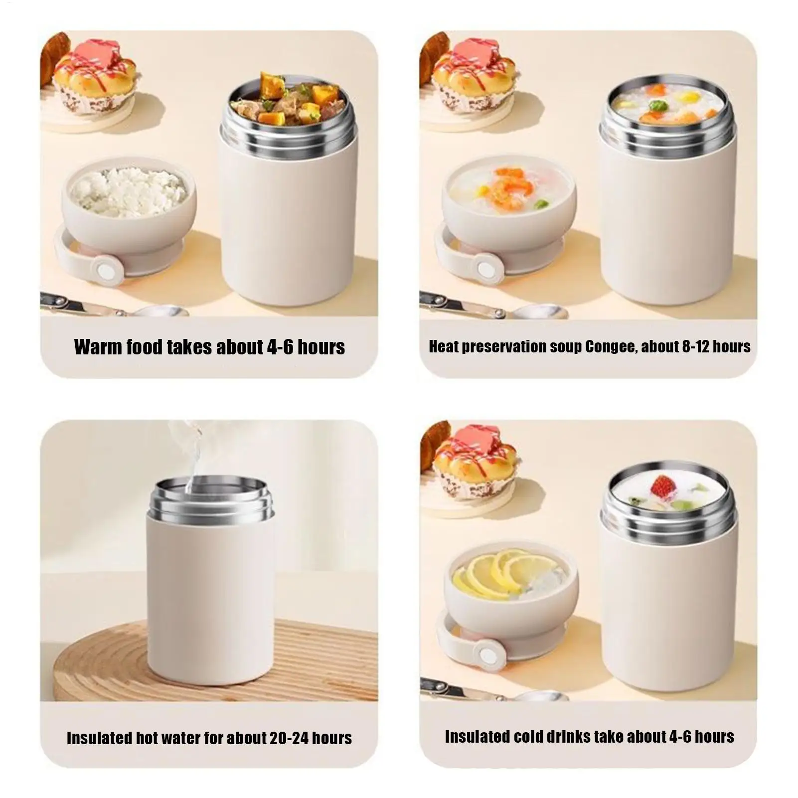 600ml Lunch Box 316 Stainless Steel Vacuum Insulated Portable Food Storage Lunch Containers for Adults Kids Work School Camping
600ml Lunch Box 316 Stainless Steel Vacuum Insulated Portable Food Storage Lunch Containers for Adults Kids Work School Camping