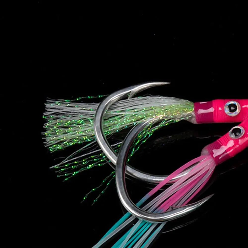1Pairs 1/0-5/0 Fish Tackle Sea Trolling Jigging Hook Jig Fishhooks Double Eyes Fishing Assist Hooks
1Pairs 1/0-5/0 Fish Tackle Sea Trolling Jigging Hook Jig Fishhooks Double Eyes Fishing Assist Hooks