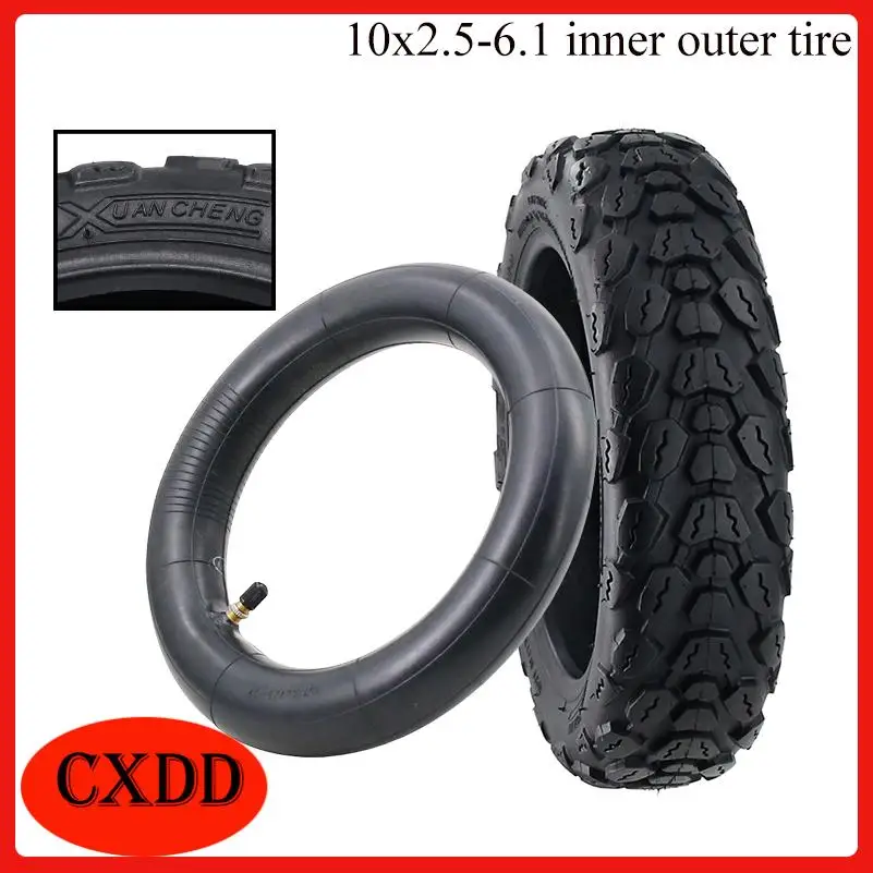 M365/1S Pro series electric scooter with 10 inch upgraded and widened inner and outer tires 10x2.50-6.1 tires
M365/1S Pro series electric scooter with 10 inch upgraded and widened inner and outer tires 10x2.50-6.1 tires