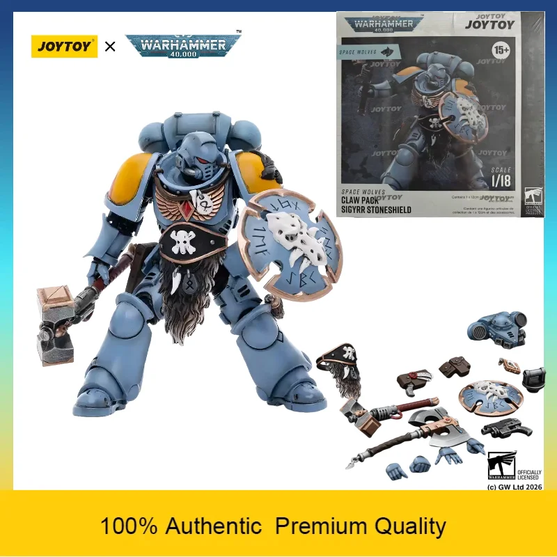 JOYTOY Warhammer 40K Space Wolves Claw Pack Sigrid Stone Shield 1/18 Action Figure Articulated Collectible Model Toy In Stock
JOYTOY Warhammer 40K Space Wolves Claw Pack Sigrid Stone Shield 1/18 Action Figure Articulated Collectible Model Toy In Stock