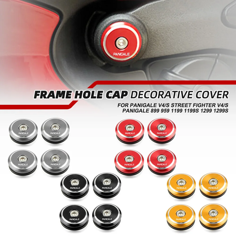 For DUCATI Panigale V4/S Panigale 899 959 1199 1199S 1299 1299S Frame Hole Cap Decorative Cover Bolts Screws Accessories
For DUCATI Panigale V4/S Panigale 899 959 1199 1199S 1299 1299S Frame Hole Cap Decorative Cover Bolts Screws Accessories