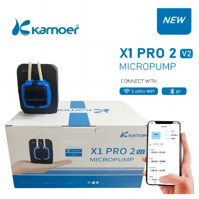 Насос для аквариума Kamoer X1 PRO 2 V2, дозирующий насос с Bluetooth и Wi-Fi, питательные капли
Насос для аквариума Kamoer X1 PRO 2 V2, дозирующий насос с Bluetooth и Wi-Fi, питательные капли