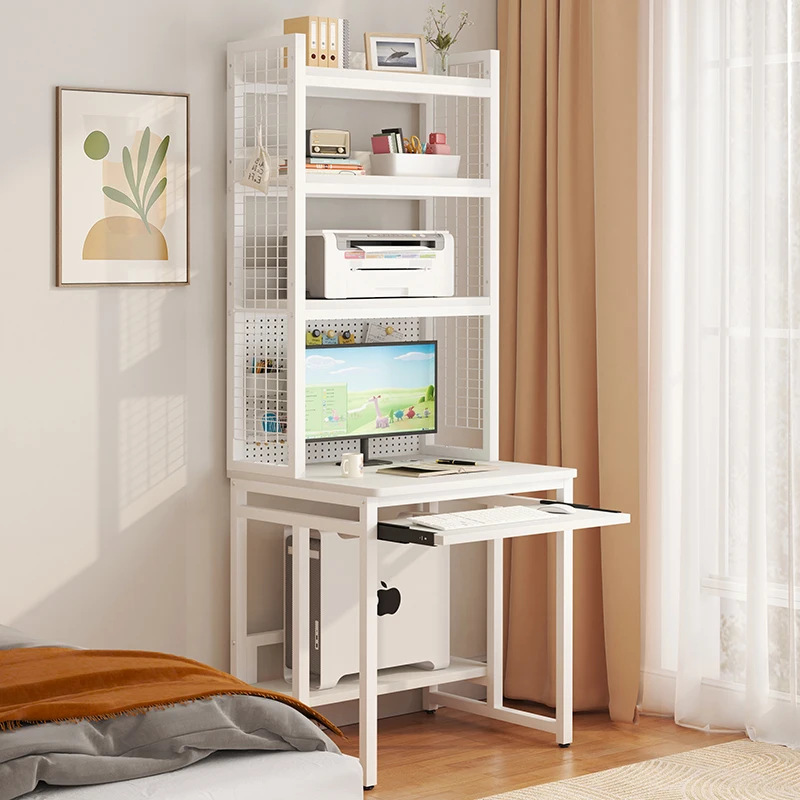 Small computer desk desktop single household hole board desk bookshelf integrated printer bedroom narrow bedside
Small computer desk desktop single household hole board desk bookshelf integrated printer bedroom narrow bedside