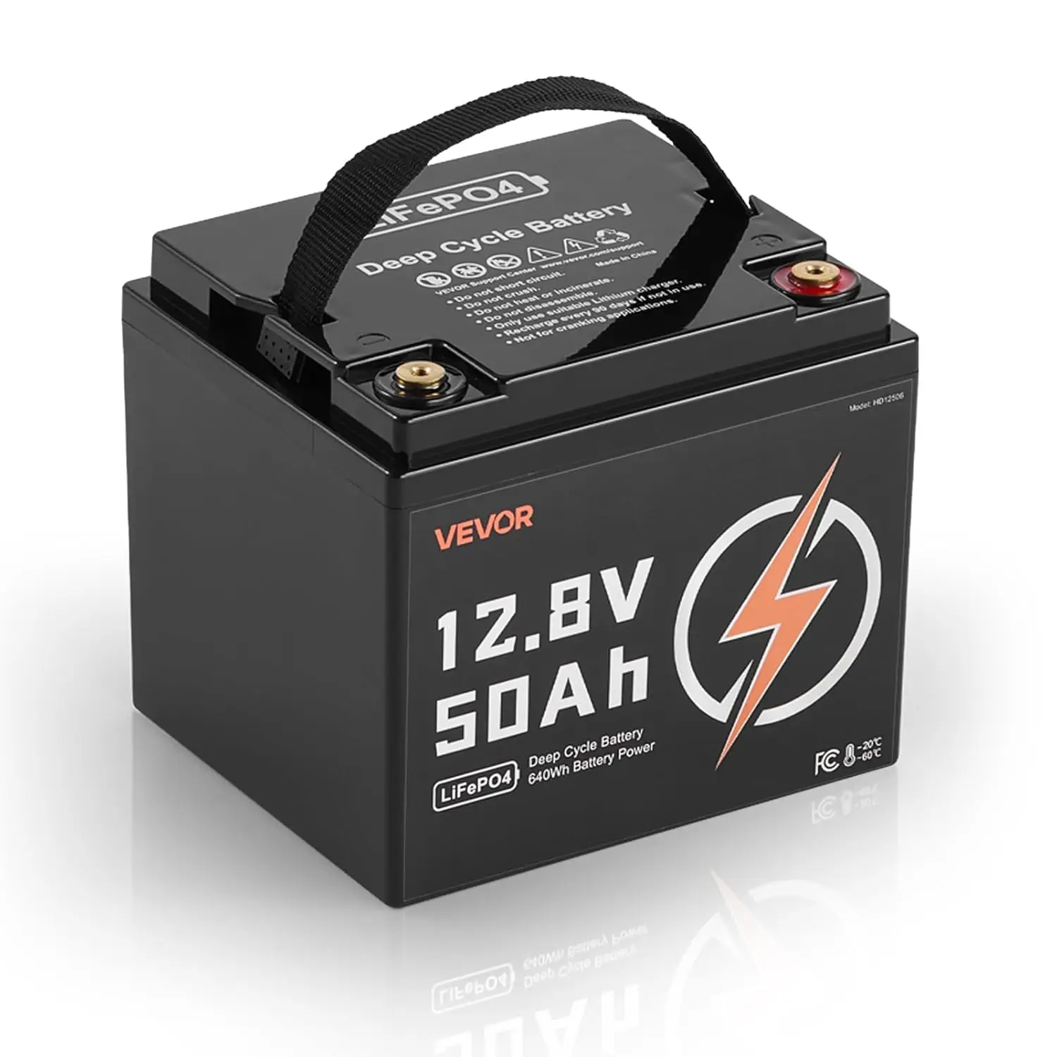12V 50Ah LiFePO4 Battery, Up to 15000 Cycles, Deep Cycle Lithium Iron Phosphate Battery with Built-in BMS, Low, Customized
12V 50Ah LiFePO4 Battery, Up to 15000 Cycles, Deep Cycle Lithium Iron Phosphate Battery with Built-in BMS, Low, Customized