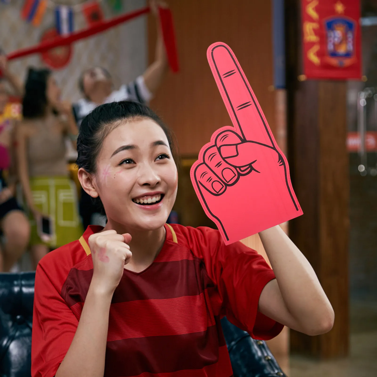 2Pcs Cheer Up Gloves Large Size Slap Gesture Hand Cover Lightweight Safe for Party Concert Sports Carnival Beach Fans Props
2Pcs Cheer Up Gloves Large Size Slap Gesture Hand Cover Lightweight Safe for Party Concert Sports Carnival Beach Fans Props