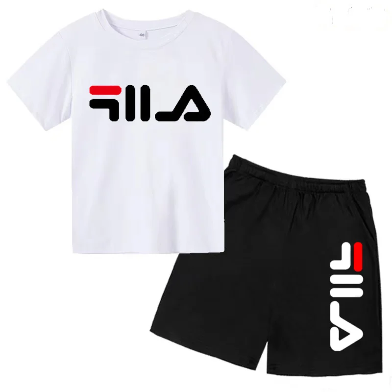 Kids Summer Brand T-shirt Boys Girls Toddlers Charming Letter Trend Print 3-12 Years Short Sleeve + Shorts 2P Sports Casual Set
Kids Summer Brand T-shirt Boys Girls Toddlers Charming Letter Trend Print 3-12 Years Short Sleeve + Shorts 2P Sports Casual Set